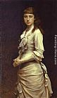 Artist Canvas Paintings - Portrait of Sophia Kramskaya, the Artist's Daughter